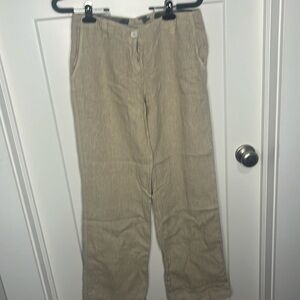 100 percent linen wide leg pants size small